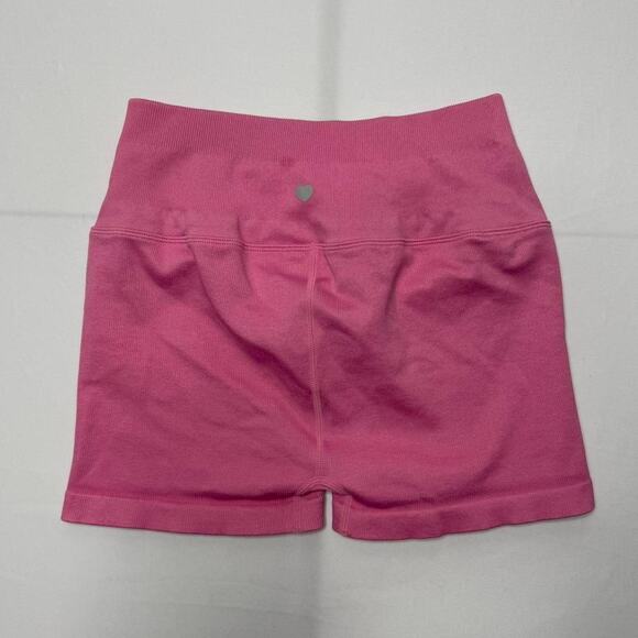 PINK Victorias Secret Pink Mini Gym Shorts Size XS “Do All Things In Love Line” - Picture 1 of 4
